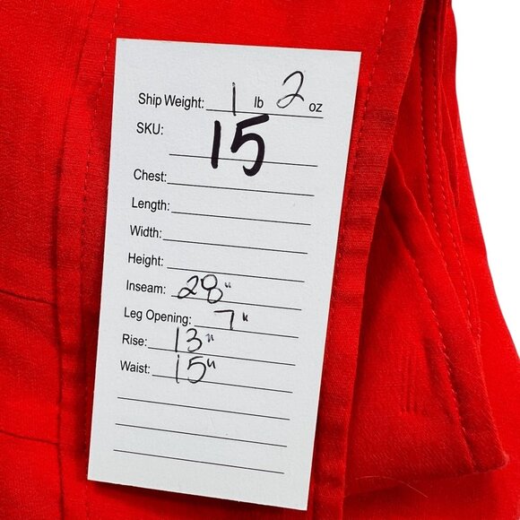 Veronica Beard Women's Straight Leg Trousers Red Size 10 - Picture 7 of 7